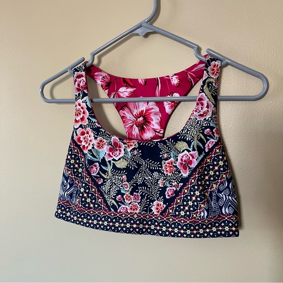 Johnny Was Reversible Sports Bra in Misty Falls - Picture 2 of 7